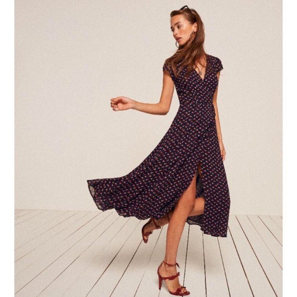Reformation Carina Dress in Jordie (small petite) - Picture 3 of 7